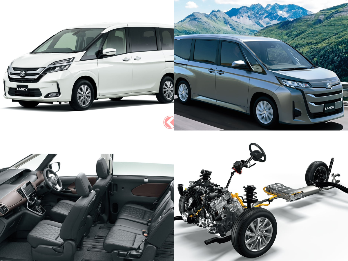 鈴木 Suzuki Landy 小改款正式上市！全面油電化、新增8人座，油耗衝上23.6km/L、售價384萬日圓起