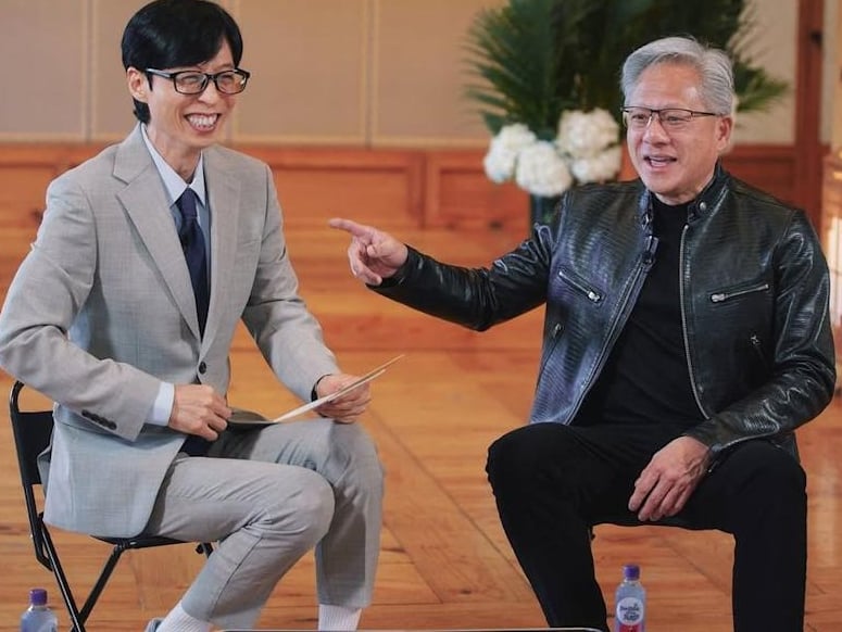 黃仁勳自爆是華莎粉絲！脫口新歌名，劉在錫驚呼：「又要出名了！」