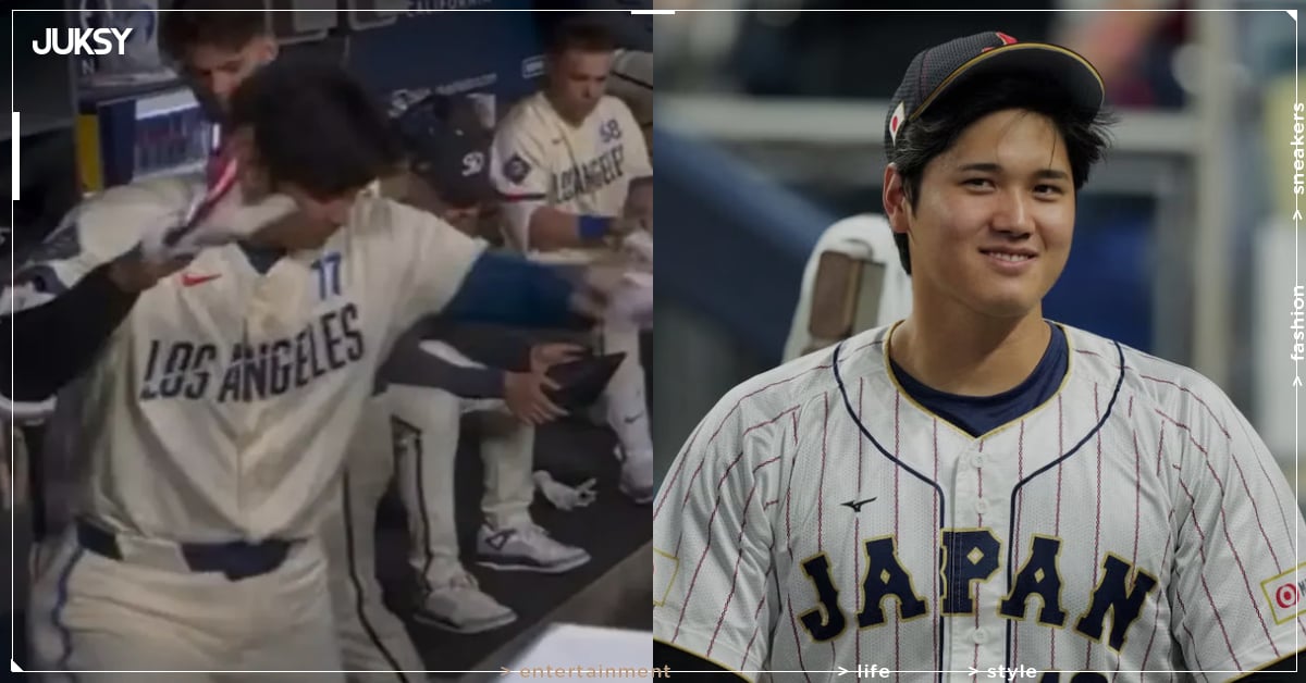 MLB / 大谷翔平被蟑螂嚇壞!躲球僮身後畫面曝光,網笑翻:「終於發現弱點!」