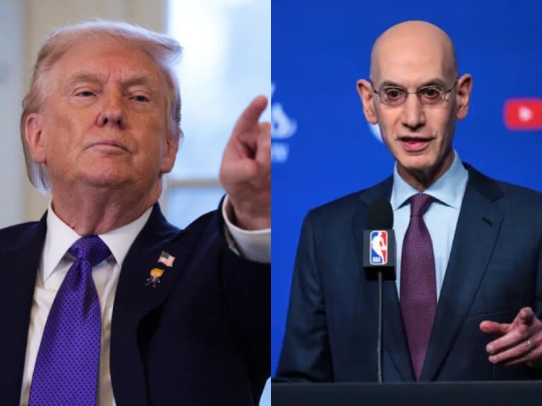 NBA 總冠軍賽 G3 川普疑似找阿銀抱怨裁判偏袒馬刺!文班亞馬推倒布朗森沒被吹哨掀爭議
