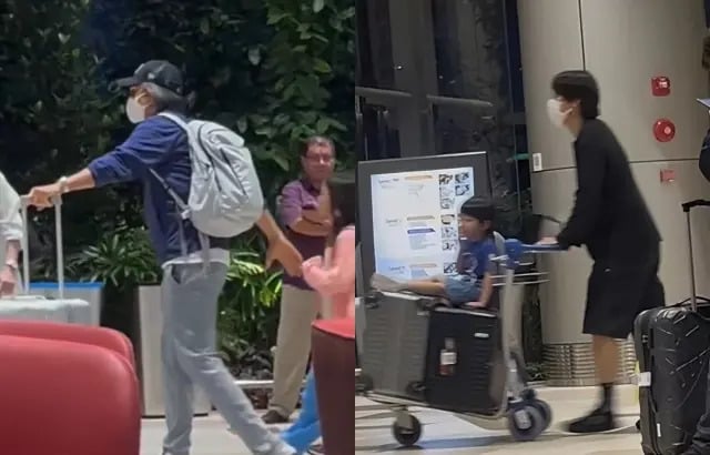 朴信惠懷二寶現身機場！裴勇浚一家驚喜同框，白髮模樣引熱議！
