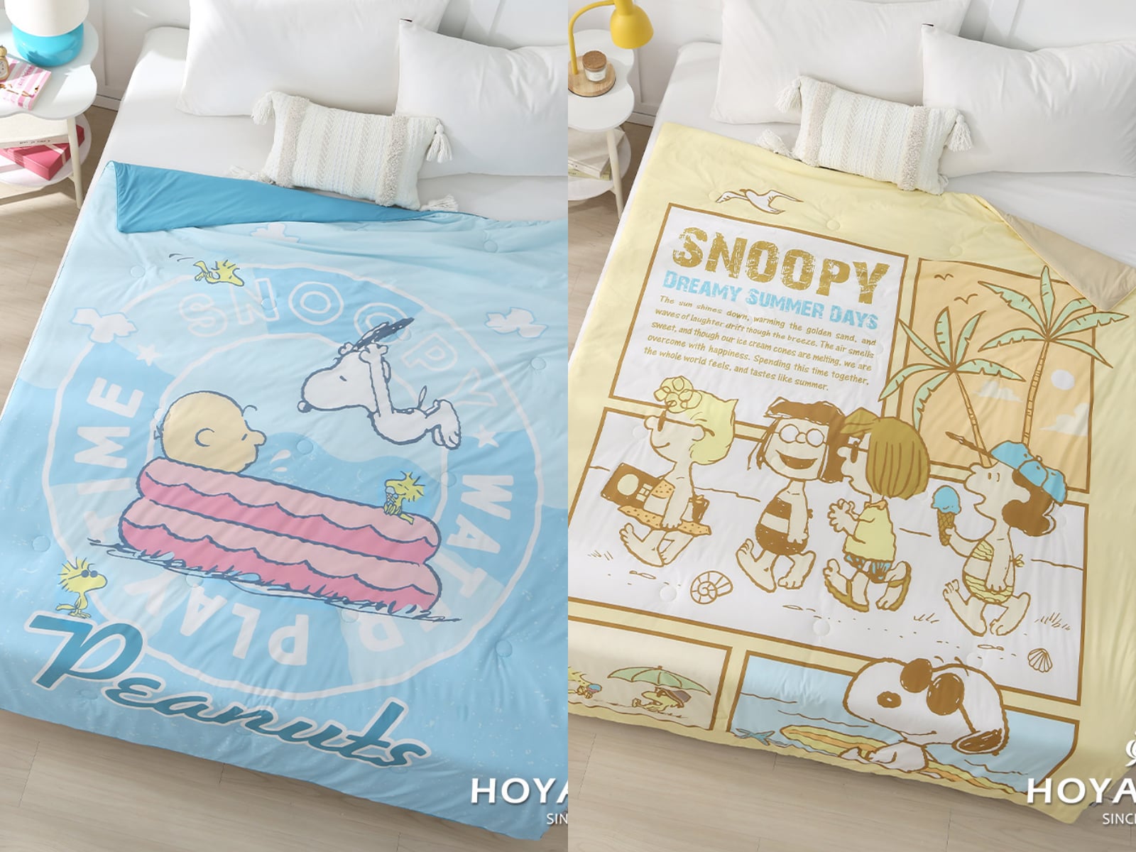 SNOOPY 涼感夏被登場！HOYACASA 禾雅寢具 ICE TECH＋降溫機能，打造療癒夏季睡眠！