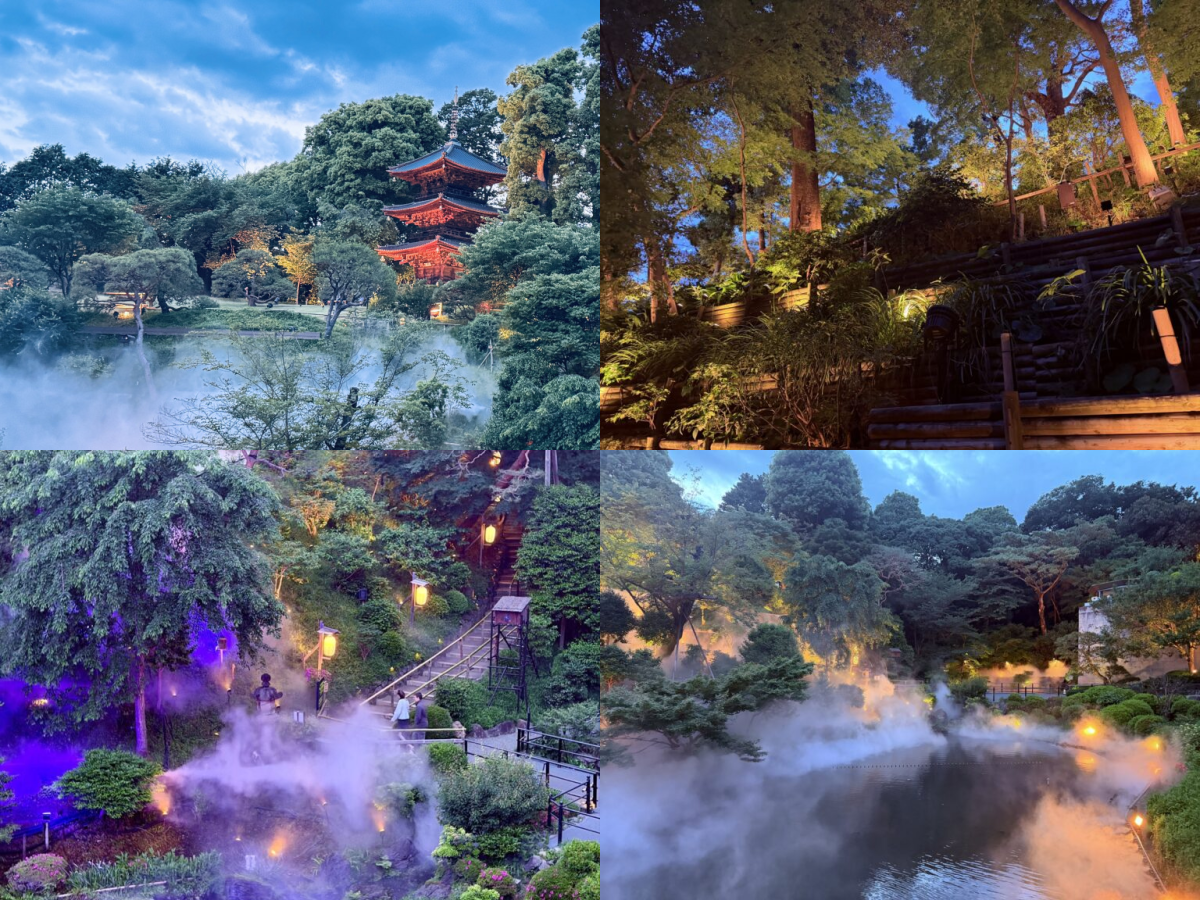 東京椿山莊「東京雲海-八雲-」7月1日升級開幕！1000盞燈光打造多層霧景、夏季限定虹光回廊必看