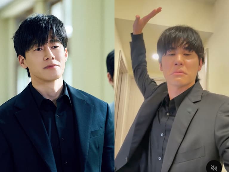 風田模仿《鐵拳教育》羅華振!穿黑西裝甩招牌巴掌引網笑:「這表情比較像剛被巴掌打完!」