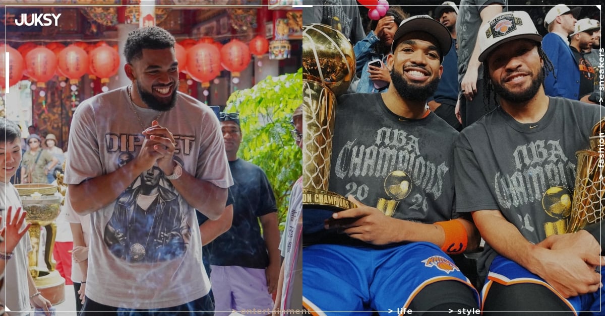 NBA/唐斯 Karl-Anthony Towns 去年來台許願「尼克總冠軍」獲聖筊,網友驚:「快回來還願!」
