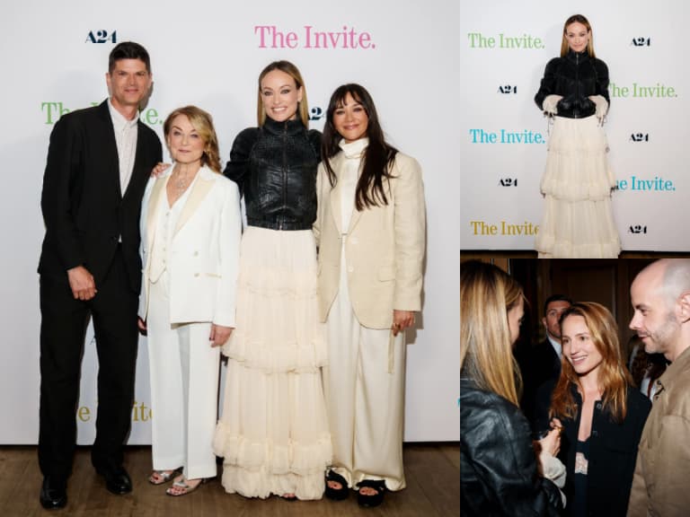 奧莉薇亞魏爾德 Olivia Wilde 新片《The Invite》下週上映！閨蜜黛安娜艾格倫現身力挺、全黑西裝造型打破夏日穿搭規則