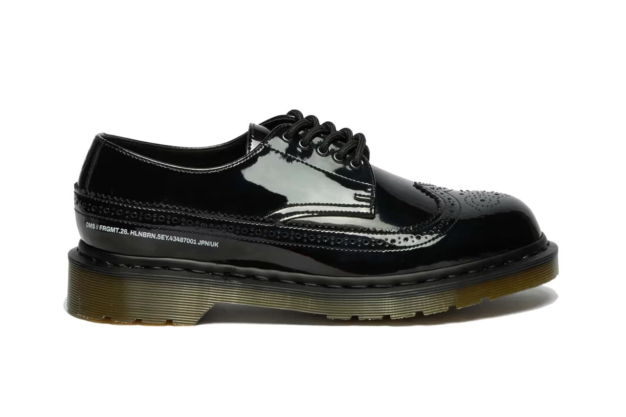 藤原浩 fragment x Dr. Martens 全新聯名正式發表!黑色閃電漆皮+雕花設計簡直太燒!