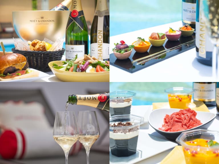 東京 ANA 洲際酒店夏季戶外泳池開幕！聯名酩悅香檳、5色鹹塔⋯限定至 9 月底！