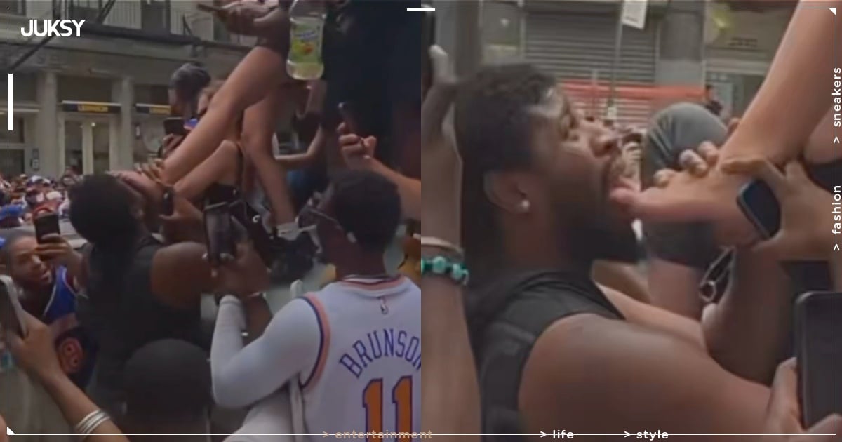 NBA/尼克奪冠遊行太瘋狂!男球迷當眾「給女球迷舔腳」誇張一幕遭瘋傳!