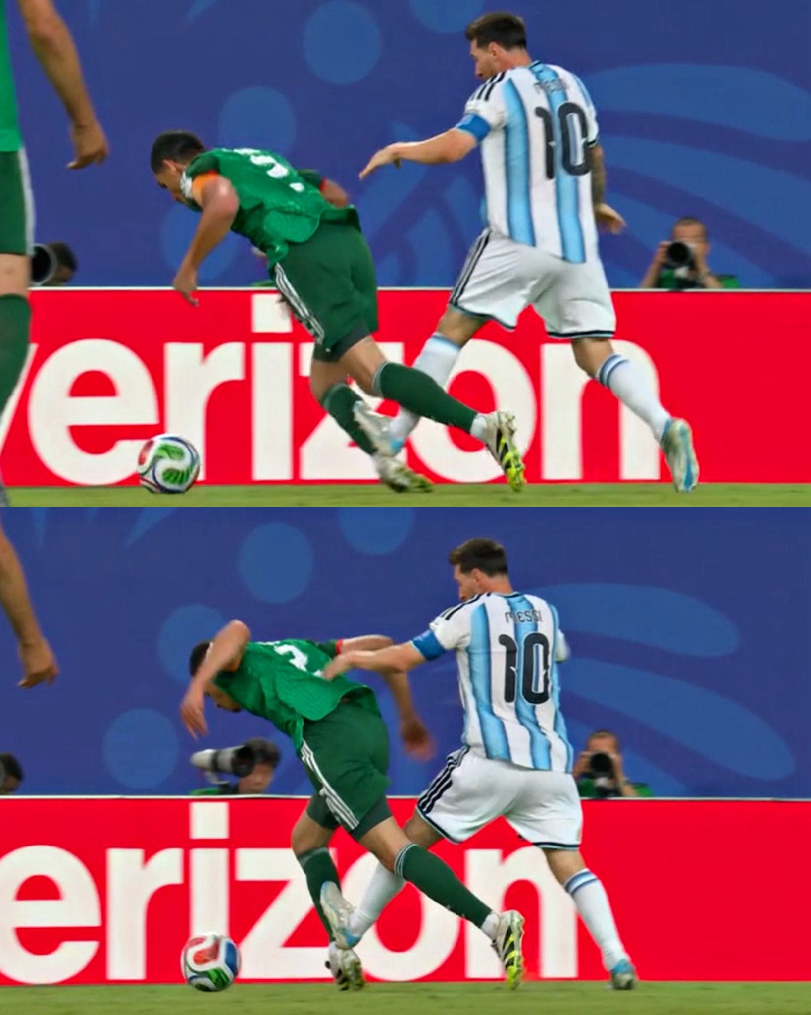 世界盃/梅西享有巨星特權?阿爾及利亞足協正式向 FIFA 申訴、疑鞋釘踩小腿逃過紅牌!