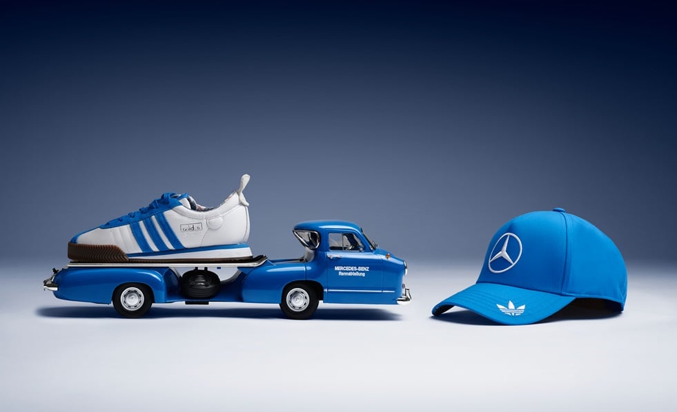 F1/adidas × Mercedes-AMG 聯名「Blue Wonder」系列狂炸!三葉草Logo首度進軍賽車線,7月英國站搶先著用!
