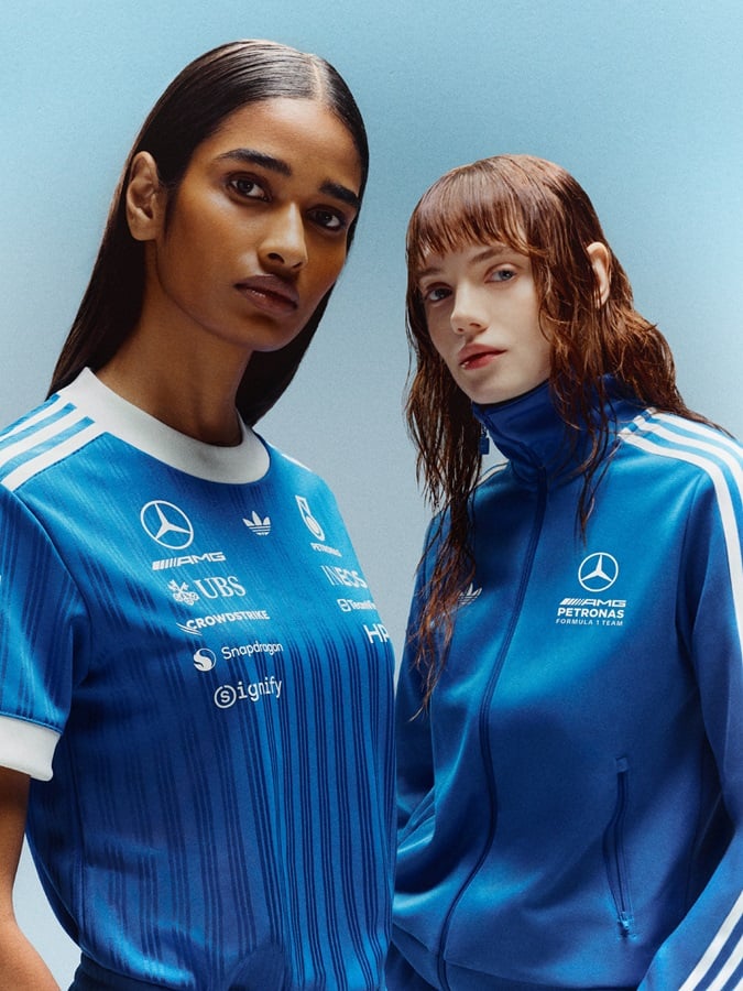 F1/adidas × Mercedes-AMG 聯名「Blue Wonder」系列狂炸!三葉草Logo首度進軍賽車線,7月英國站搶先著用!
