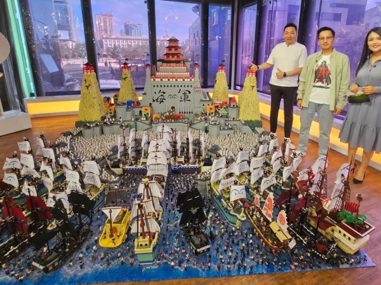 粉絲用 100 萬片積木打造《航海王》頂上戰爭！5000 名人偶、25 艘超大型戰艦全還原震撼全球粉絲！