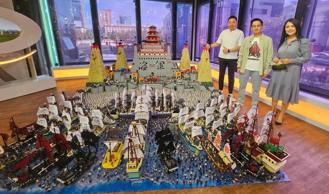 粉絲用 100 萬片積木打造《航海王》頂上戰爭!5000 名人偶、25 艘超大型戰艦全還原震撼全球粉絲!