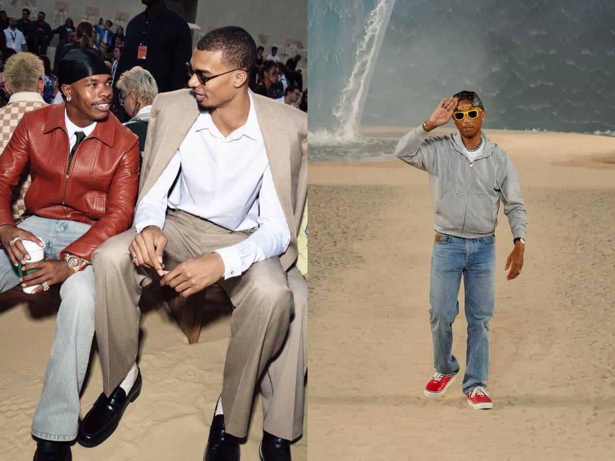 Pharrell 最新 Louis Vuitton 2027 春夏男裝秀登場！巨型海浪搬進巴黎，前排嘉賓超大咖，Quavo、Lil Baby 新歌同步首播！