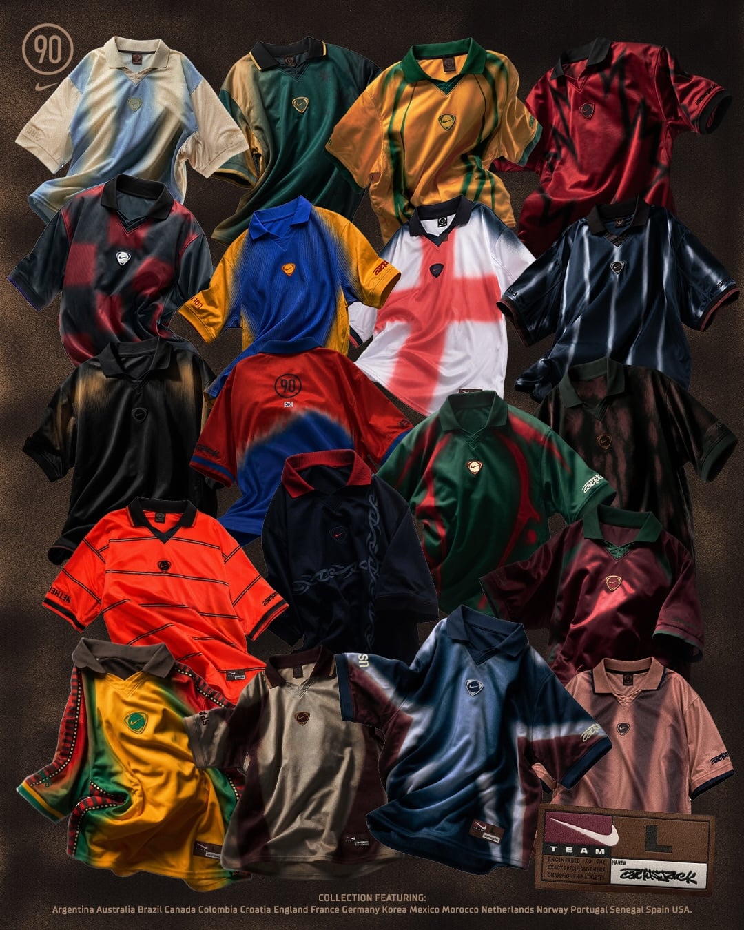 世界盃／Travis Scott 聯名 Nike Total 90 第二波來襲！加拿大、德國、西班牙⋯10 國新款一次看！