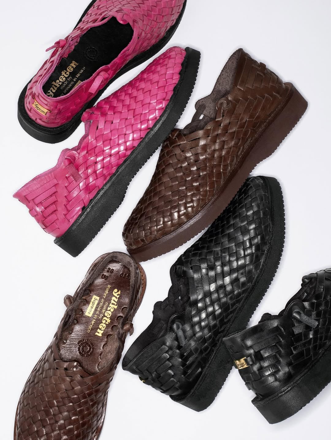 Supreme x Yuketen 三色 Hand-Woven Leo 正式登場！墨西哥手工編織皮革涼鞋，夏季穿搭焦點來了