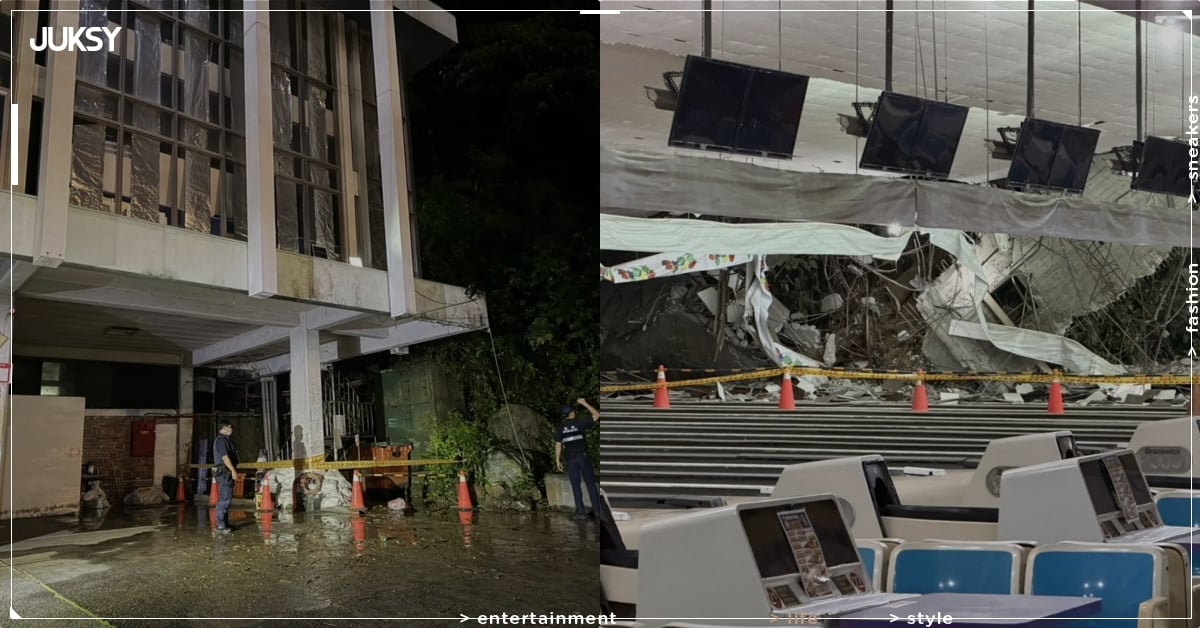 台北圓山保齡球館遭巨石砸破大洞！網嘆：「幸好沒顧客了...」