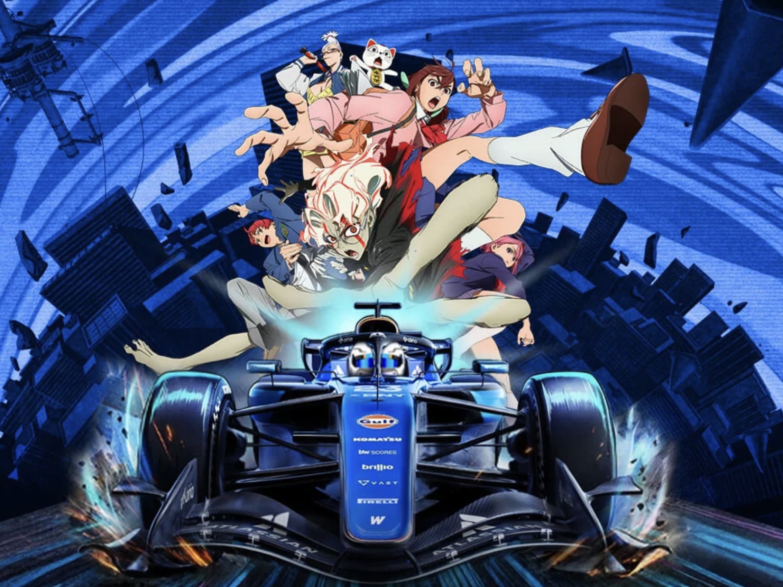 F1 × 動漫跨界合作！威廉斯車隊攜手《膽大黨》推出聯名企劃，後續商品與活動將陸續公開