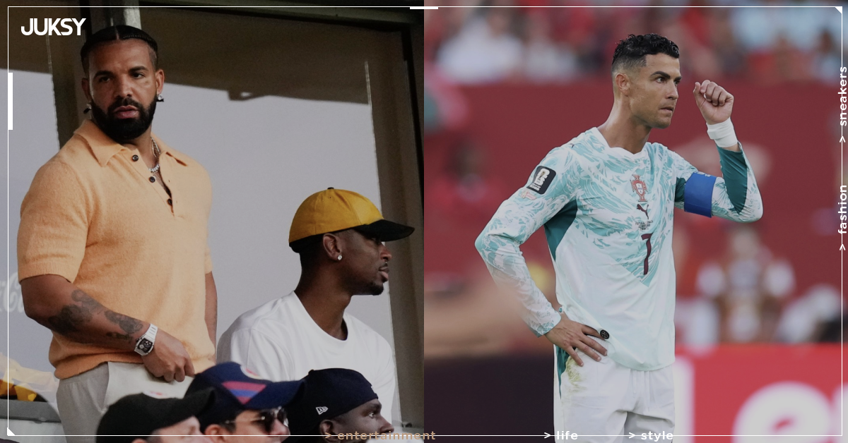 Drake 現身世界盃力挺 C羅!進球反應曝光,與 LeBron 關係修復傳有新進展!
