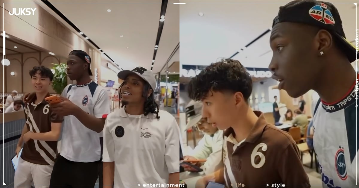 Ray 回台帶 Madi 和 Kelo 現身新莊宏匯廣場美食街！搞笑發問：「這裡有 Panda Express 嗎？」