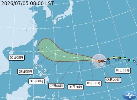 巴威颱風會來台灣放颱風假嗎？最新路徑、暴風侵襲率 7 縣市破 30% 引關注！