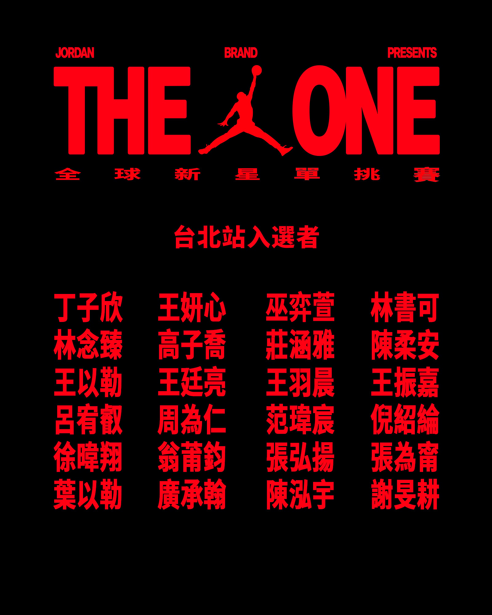 Jordan Brand「THE ONE」全球新星單挑賽火熱回歸!台北站 7/17 信義香堤大道廣場盛大展開!