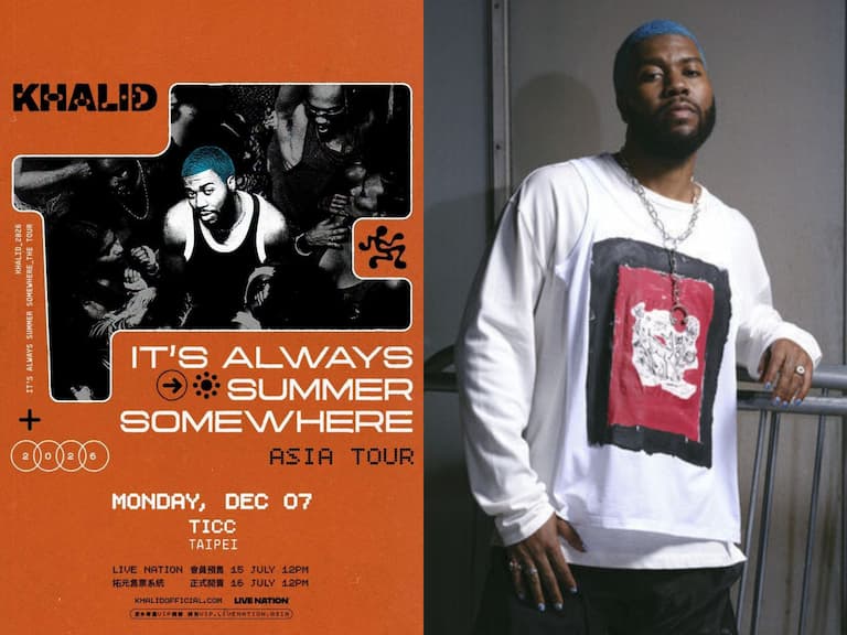 Khalid 宣布台北開唱！曾與 Billie Eilish、Ed Sheeran 合作過，演唱會票價資訊一次看！