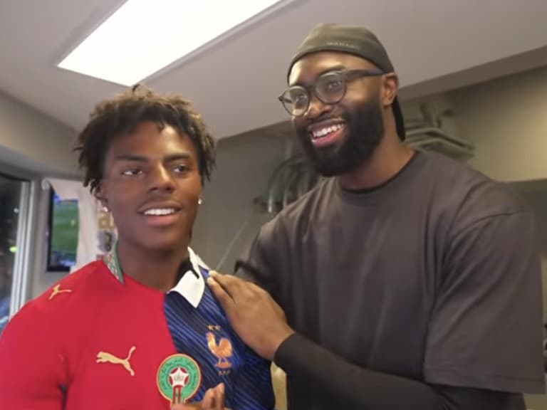 世界盃 / Jaylen Brown 與 IShowSpeed 同框看 8 強賽！直播中公開喊話 LeBron「來費城吧！」