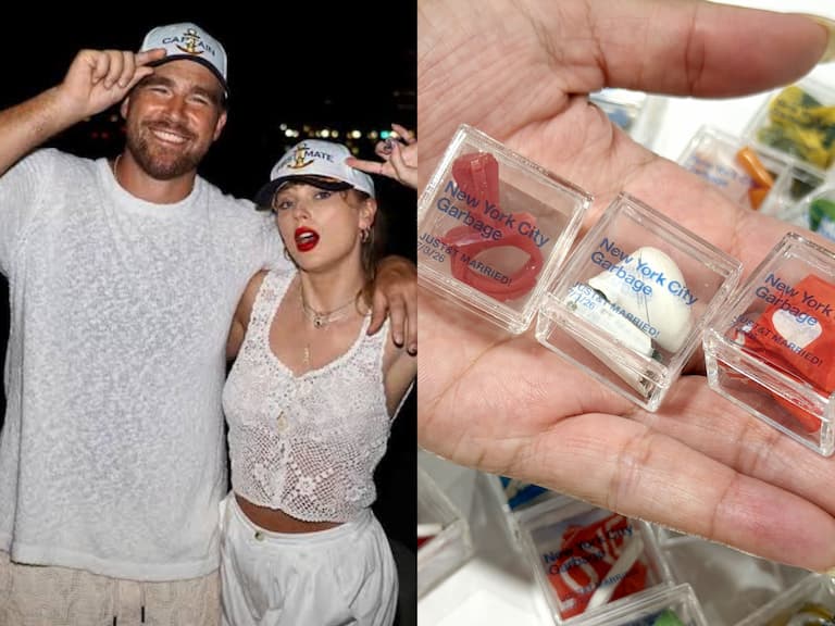 泰勒絲 Taylor Swift、Travis Kelce 婚禮垃圾能賣錢！藝術家蒐集周邊廢棄物，50 件秒售賺近 4 萬台幣！