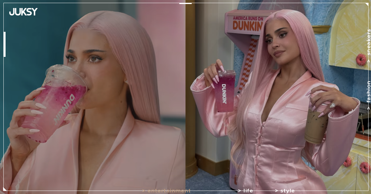 凱莉詹娜 Kylie Jenner Dunkin' 廣告造型翻車!粉紅戰袍遭酸像「XX套」!