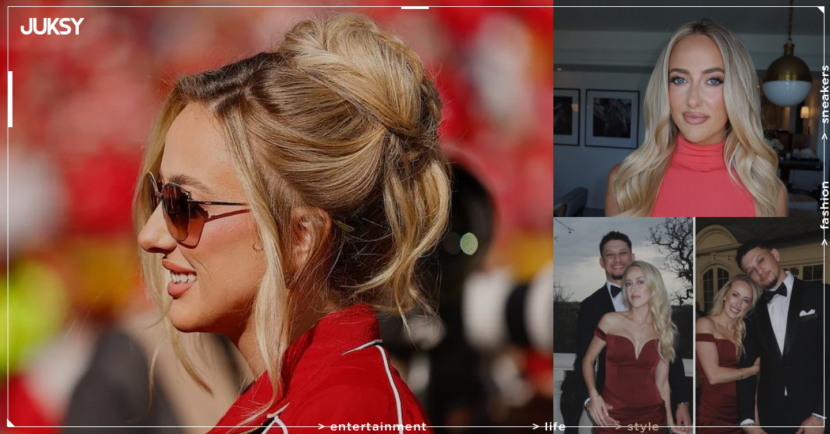 布蘭特妮·馬霍姆斯 Brittany Mahomes 婚禮造型大翻身!1690美元珊瑚禮服一穿網友全瘋狂:「被這色系迷住了!」