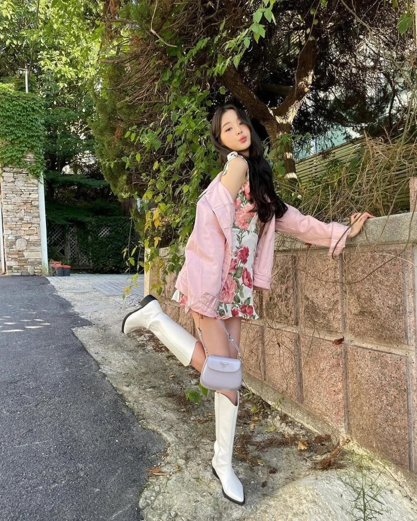 碎花裙穿搭