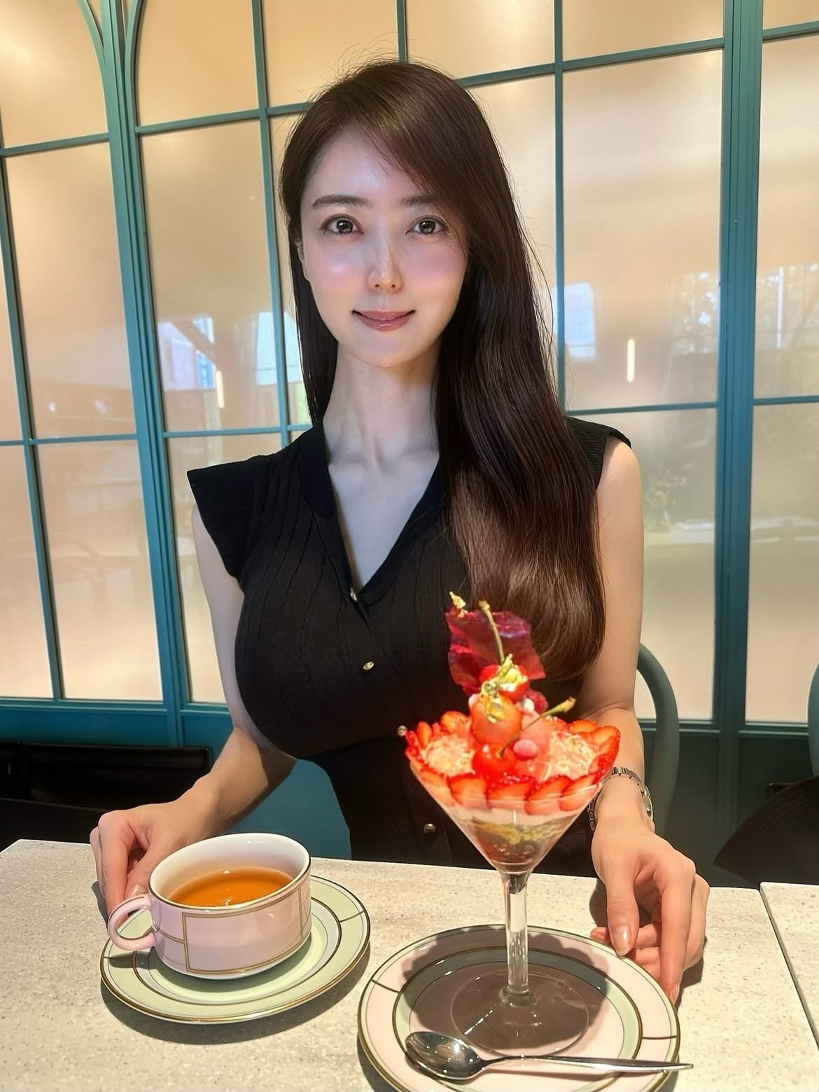 上野愛奈 34歲針織連身裙曲線爆表!網友驚呼:「美到AI級別」、「根本女神」
