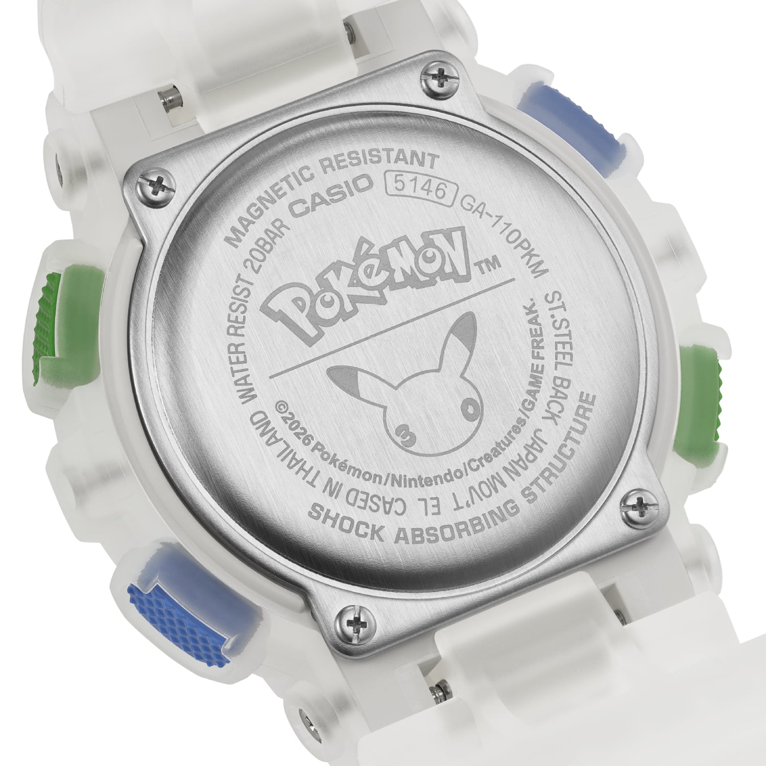 G-SHOCK × 寶可夢 30 週年聯名錶「GA-110PKM」曝光!皮卡丘指針、30 隻寶可夢錶帶⋯販售資訊一次看!