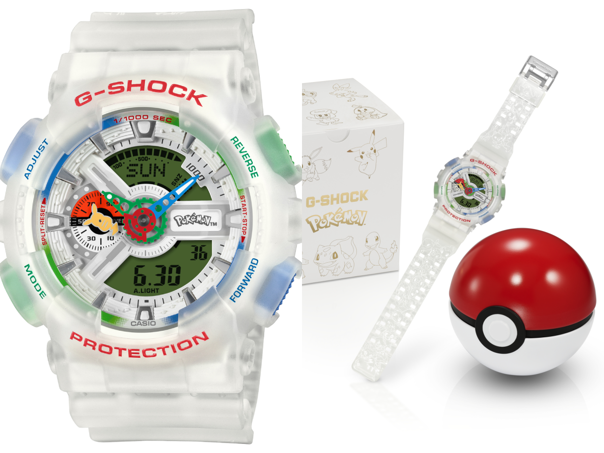 G-SHOCK × 寶可夢 30 週年聯名錶「GA-110PKM」曝光！皮卡丘指針、30 隻寶可夢錶帶⋯販售資訊一次看！