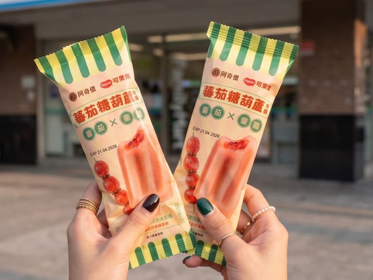 全家推出阿奇儂 × 可果美「番茄糖葫蘆冰棒」！ Threads 網友大讚：「酸甜又消暑！」
