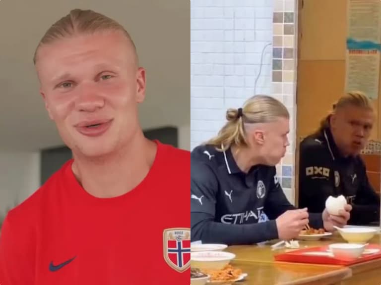 哈蘭德 Erling Haaland 首度回應本人迷因!點名「這兩張」親回:「真的很好笑!」