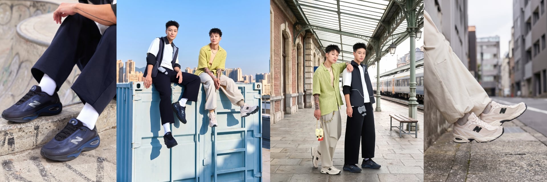 最帥雙胞胎演繹反差美學！ Yin 與 Yei 換上 New Balance 釋放玩心，用509 與 AC Runner 踩出截然不同的夏日出色穿搭！