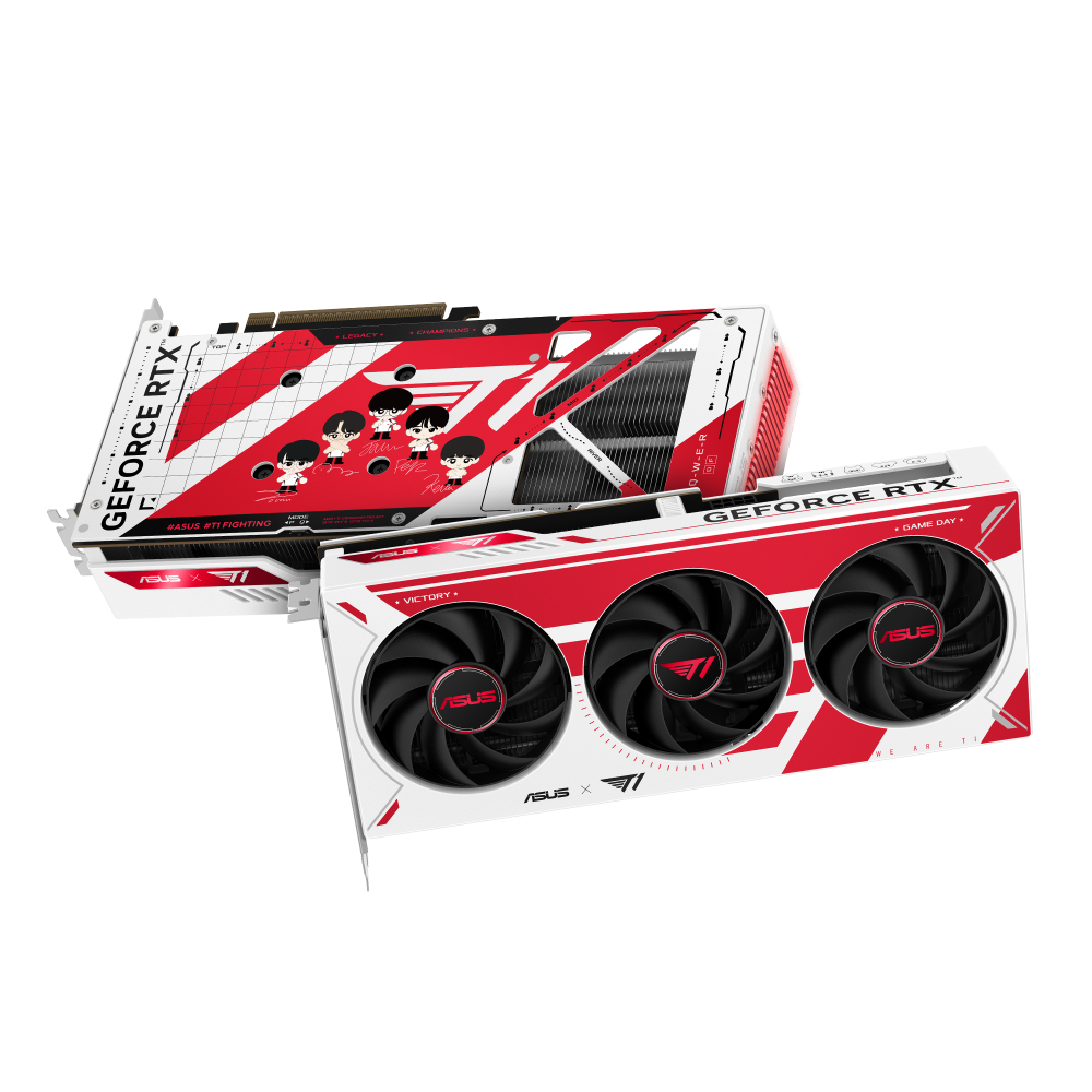 英雄聯盟世界冠軍 T1 × 華碩聯名顯示卡明起上市!RTX 5070 / 5060 Ti 設計狂到爆,粉絲必收藏!