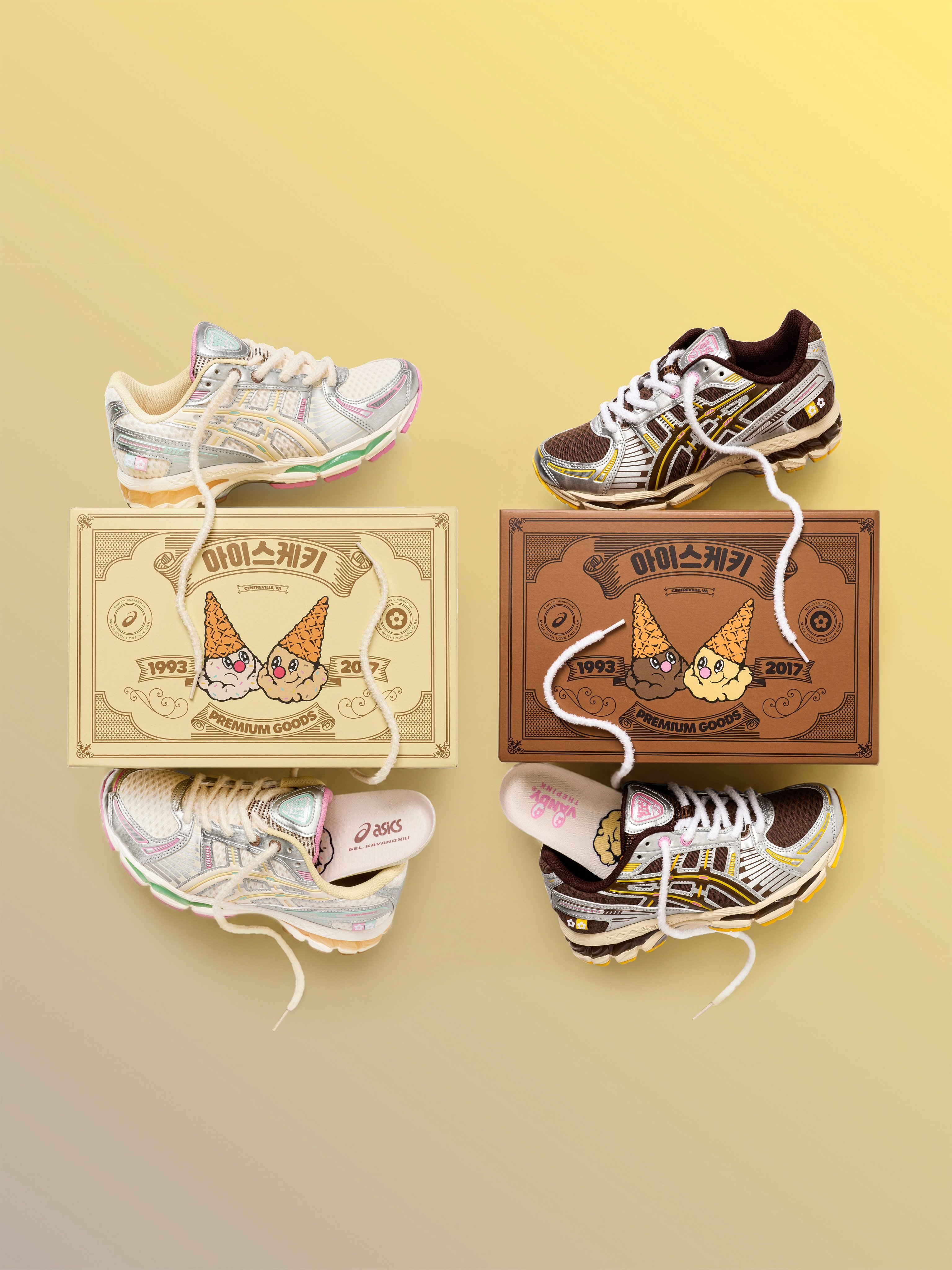 VANDYTHEPINK x ASICS Gel-Kayano 12.1 發售資訊公開!巧克力、香草冰淇淋元素注入超吸睛!