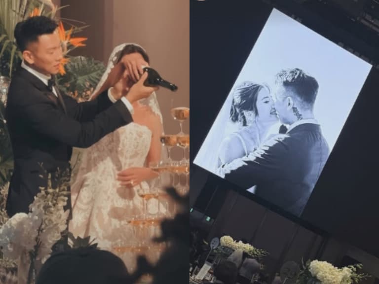 E.SO 瘦子、Jennifer 台灣補辦婚禮星光爆棚！邱澤、王陽明、林志穎⋯半個演藝圈名人都到場！