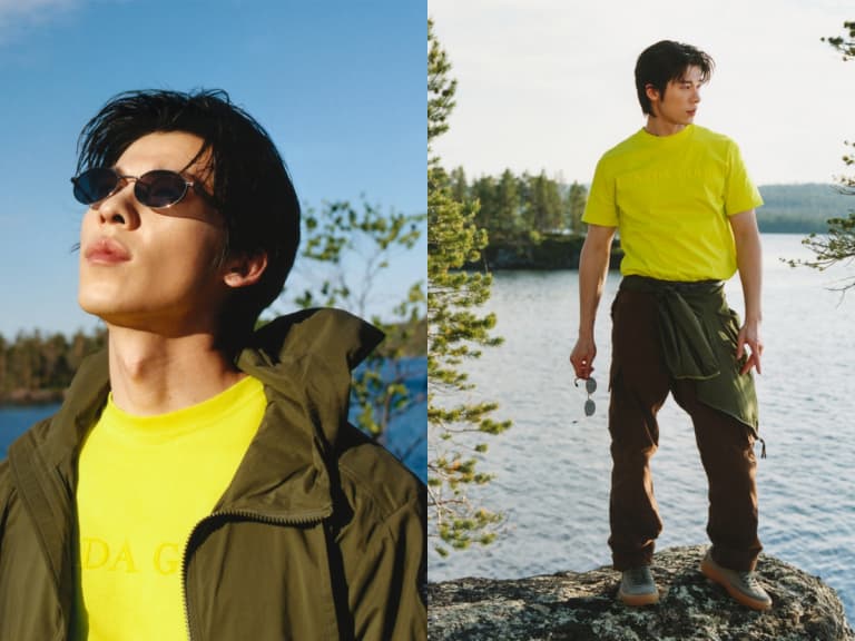 許光漢演繹 Canada Goose 2026 春夏系列！青檸黃 T-Shirt、工裝褲打造夏日戶外機能穿搭