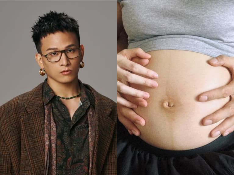 茄子蛋黃奇斌結婚2年升格當爸！曬愛妻孕肚嗨喊「母女均安」