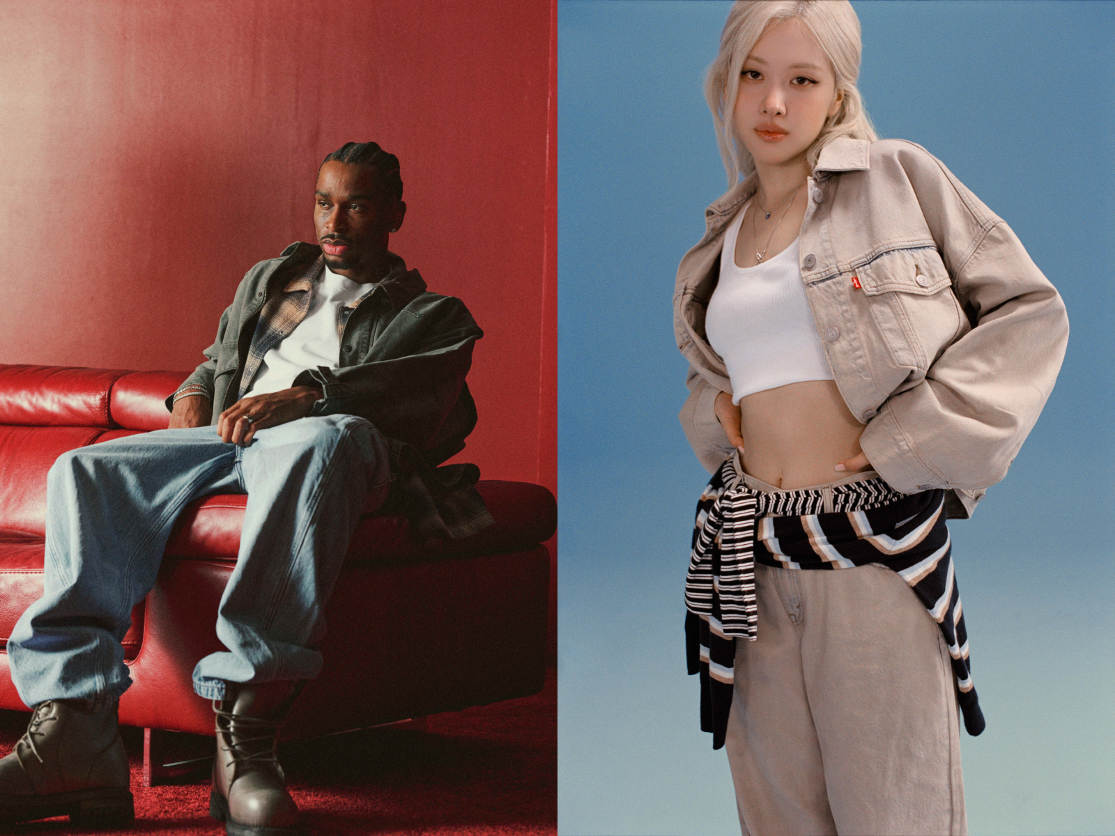 Rosé 攜手 NBA 球星 SGA 演繹 Levi’s® 全新 Keep it Loose 企劃！同款都幫你神出來啦～