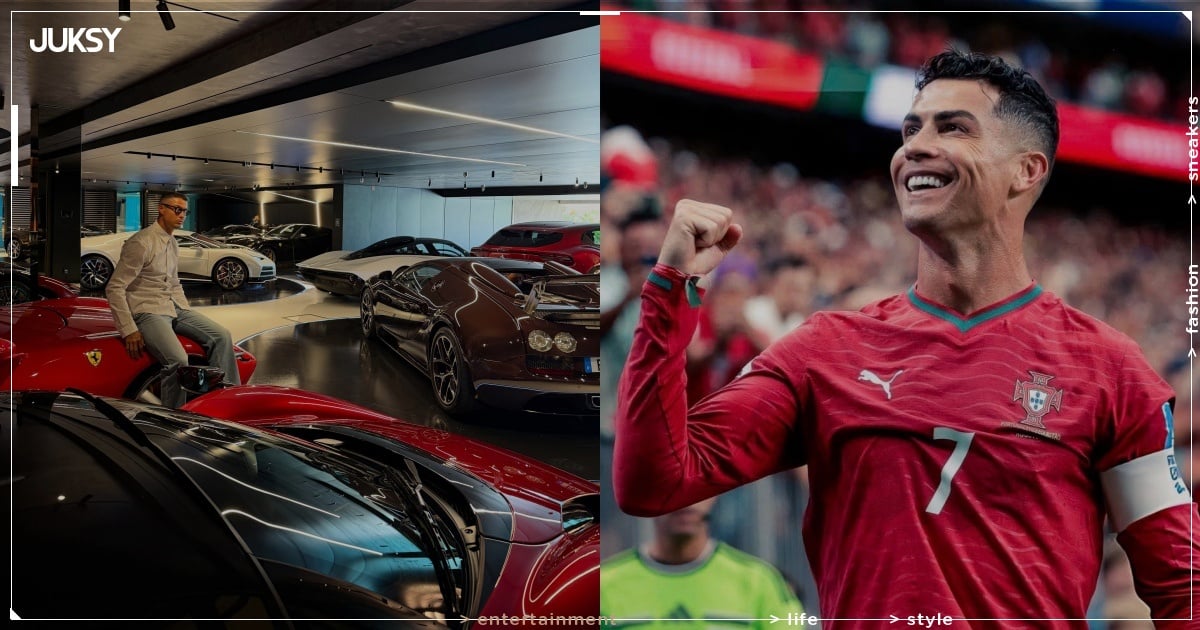 C羅突曬「夢幻車庫收藏」引全球網友朝聖!Bugatti、Ferrari⋯總價破億根本男人天堂!
