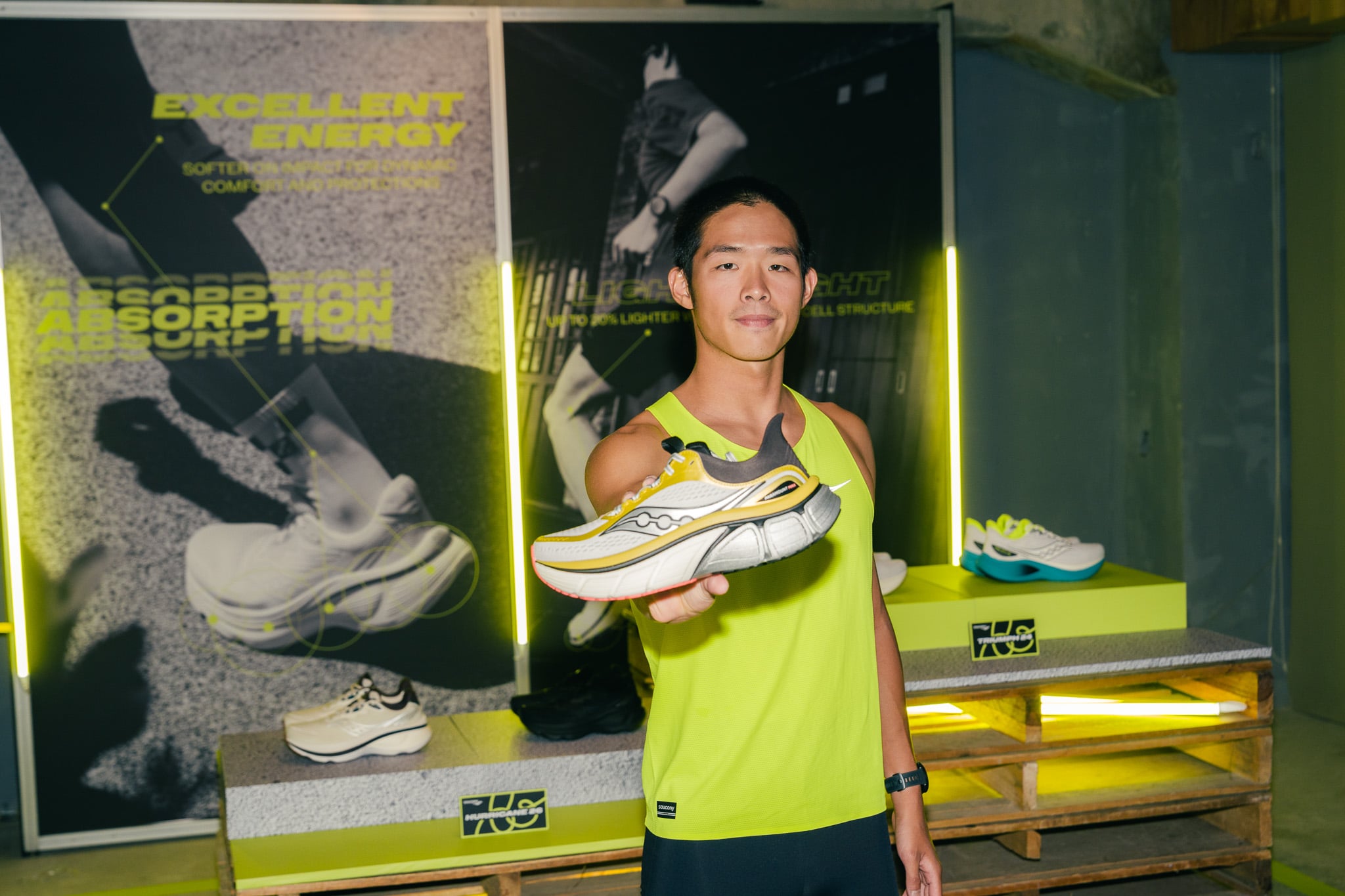 Saucony「穩定保護」系列四大跑鞋發表！三鐵國手江典祐上腳備戰名古屋亞運！
