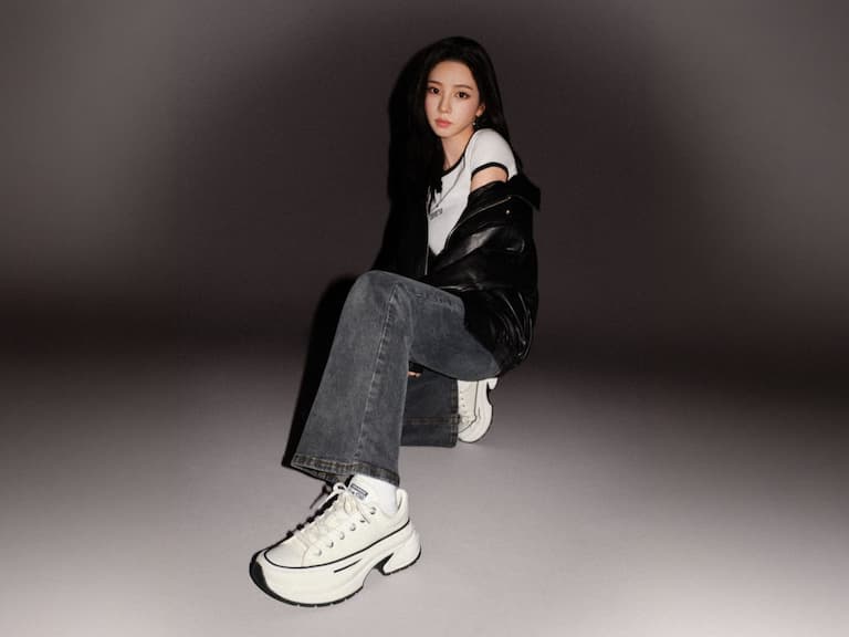 Karina 代言 Converse 全新形象照曝光！上腳 Run Star Crush 甜美魅力讓人秒戀愛！