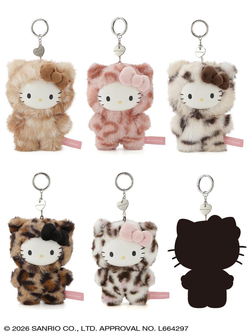 Sanrio House推出Hello Kitty蓬鬆動物紋魅力吊飾第2彈！8月20日開賣，全6款盲盒必搶