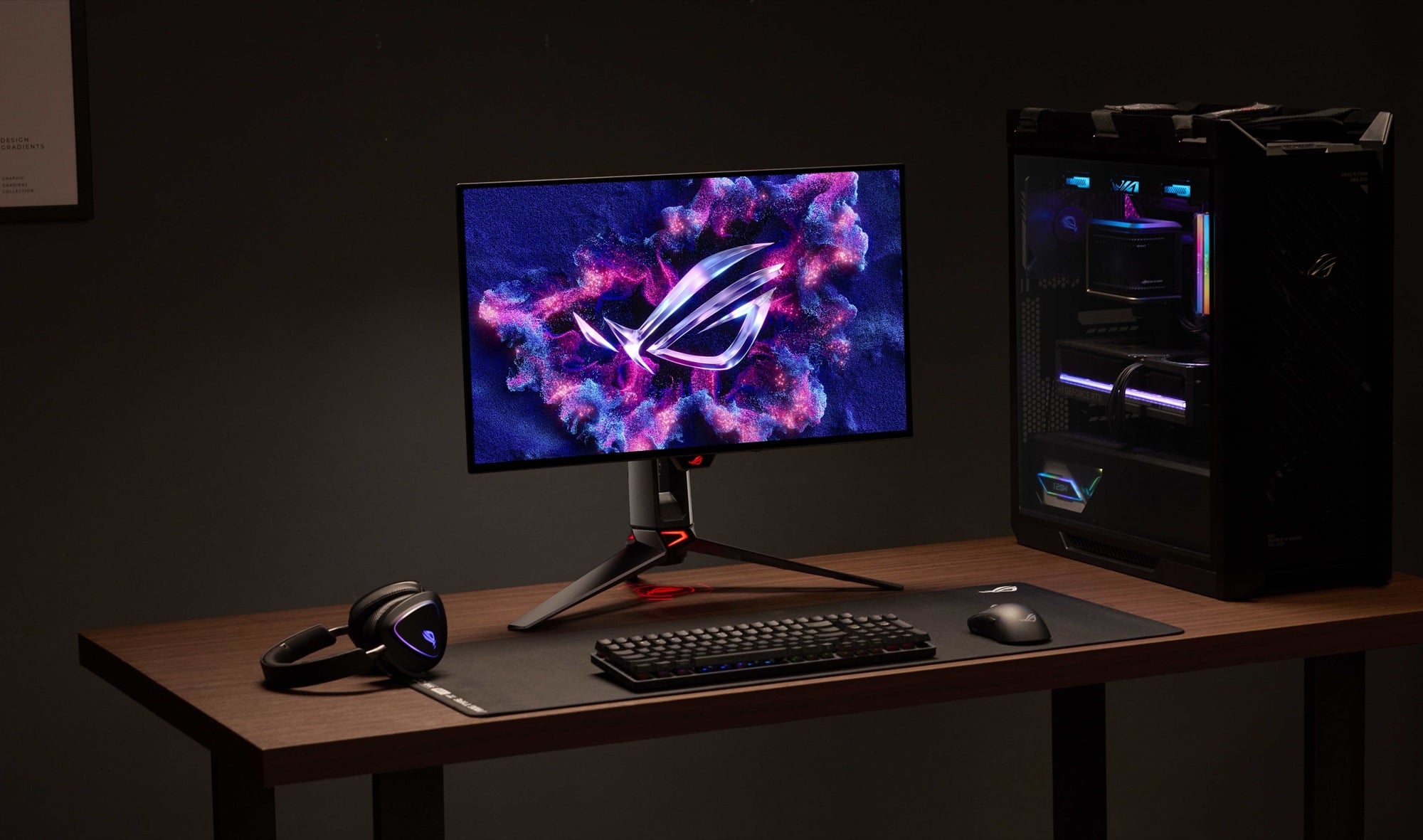 華碩 ROG Swift OLED 螢幕開賣!Tandem RGB 像素技術首度搭載,色準狂讚 Delta E<2!